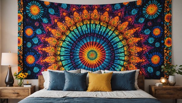 Apportez de l'originalité avec un drap mural psychédélique